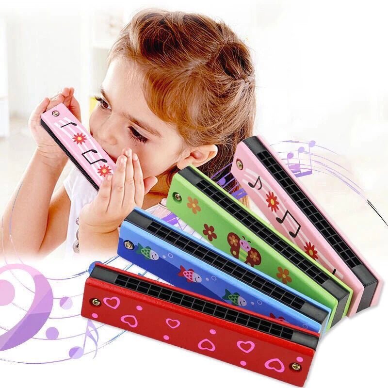Beginner Harmonica for Kids, Children's Wooden Harmonica, Mini Harmonica for Children Aged 3 and Up, Wooden Musical Toy_04