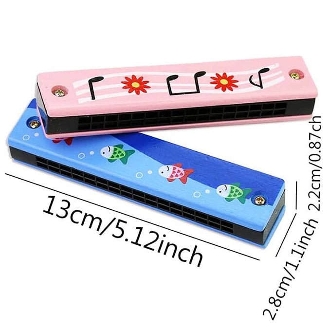 Beginner Harmonica for Kids, Children's Wooden Harmonica, Mini Harmonica for Children Aged 3 and Up, Wooden Musical Toy_05