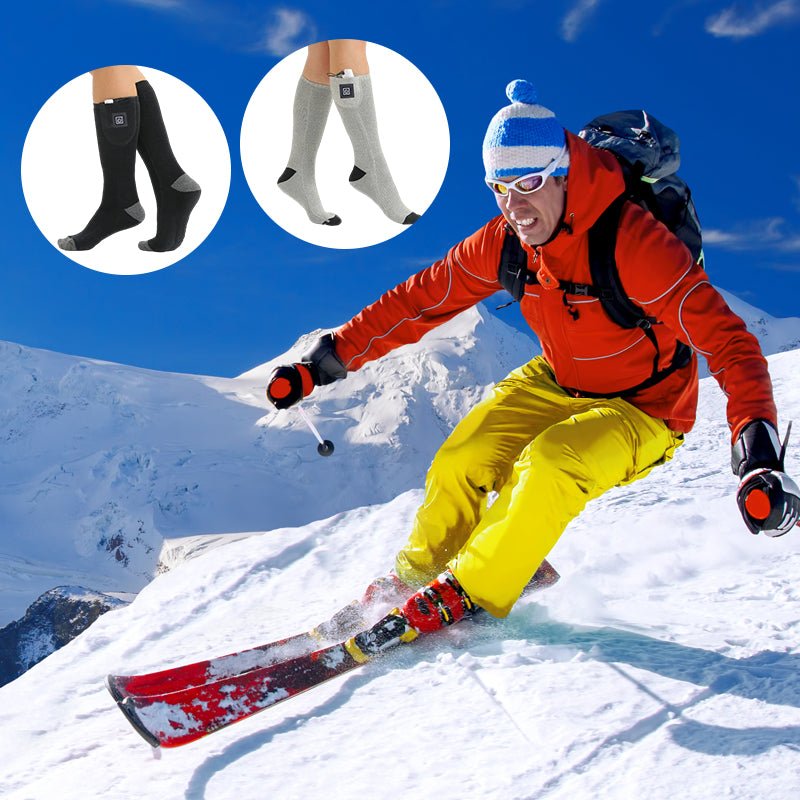 Heated Socks Rechargeable, Electric Heated Socks with Adjustable Heat