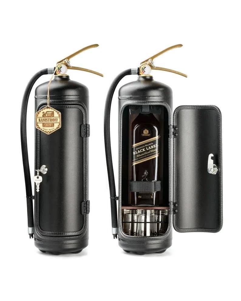 Mini Bar for Home, Secret Bar in Fire Extinguisher Design, Hidden Storage for 500 ml Bottle and Cigars, Bottle Holder_04