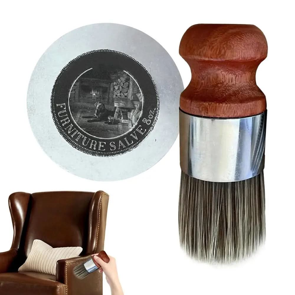 Leather Balm with Brush 120 ml, Leather Conditioner – image 5