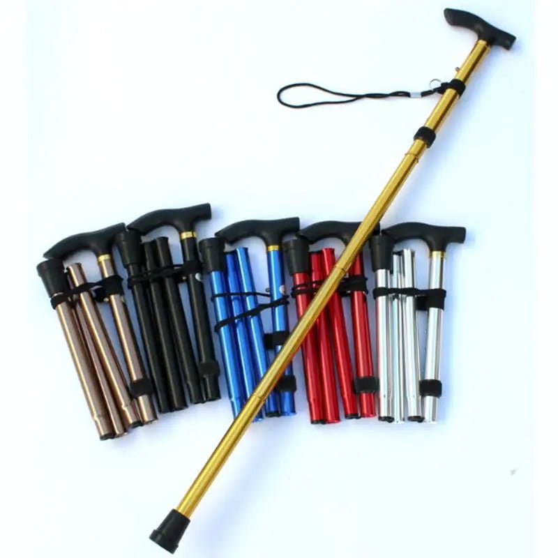 Folding Walking Stick for Travel, Compact Telescopic Hiking Stick – image 7