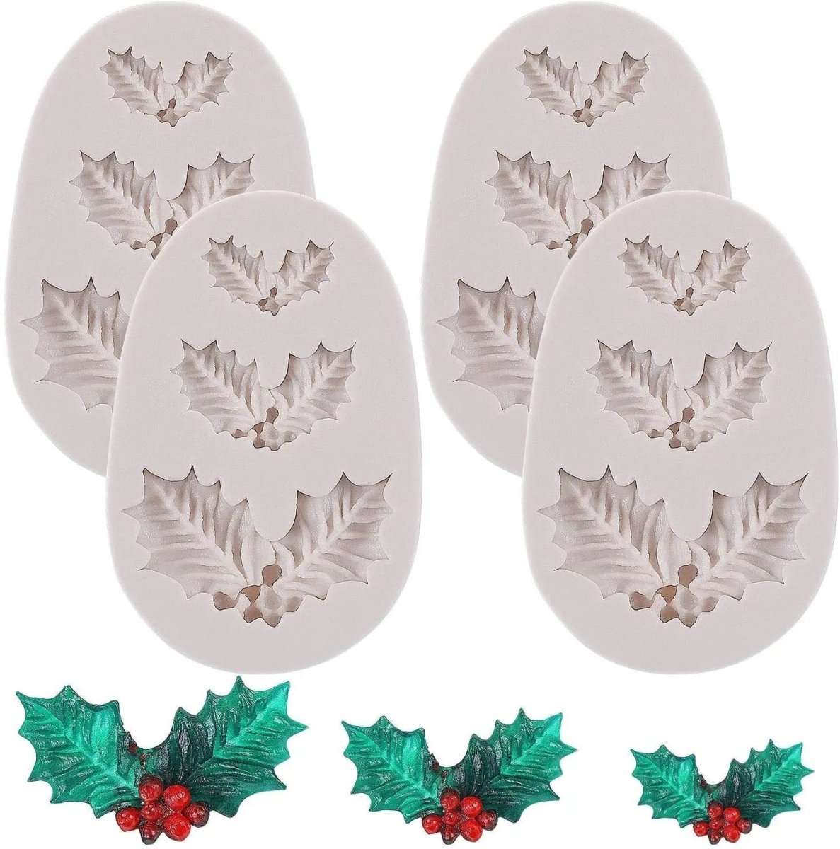 Silicone Moulds for Christmas Baking, Leaf and Bell Chocolate Moulds, Christmas Cake Decorating, Cupcake Decorating_08