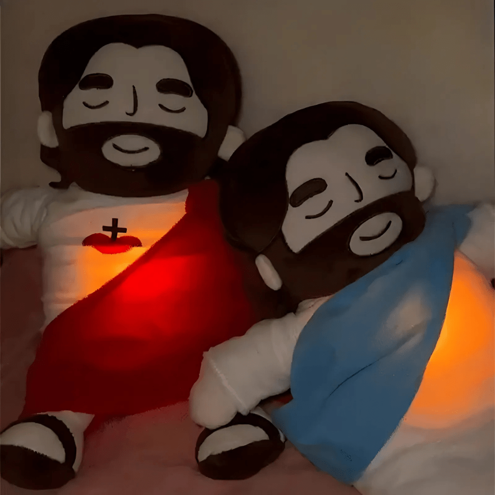 Jesus Soft Toy with Breathing Motion, Sleep Companion Plush Toy, Cuddly Toy for Kids and Adults, Christian Gift_02
