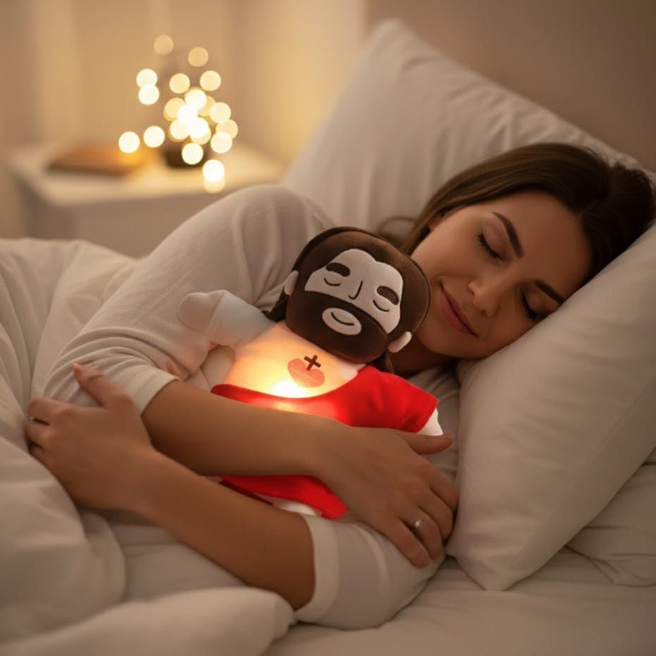 Jesus Soft Toy with Breathing Motion, Sleep Companion Plush Toy, Cuddly Toy for Kids and Adults, Christian Gift_07