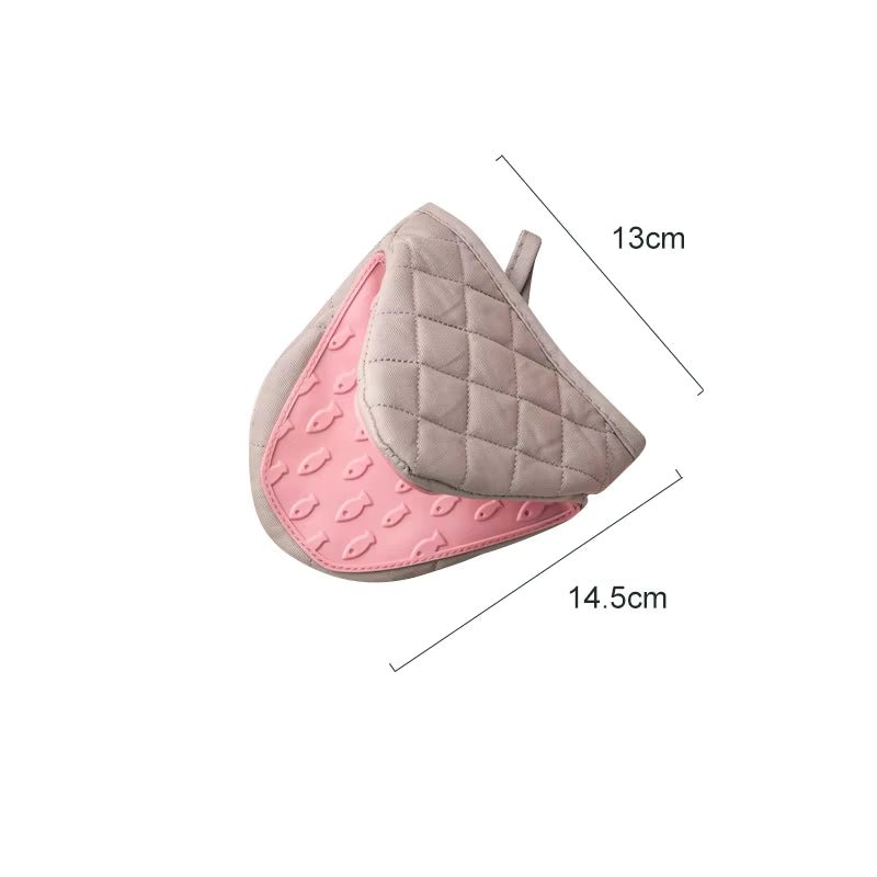 Oven Glove Silicone, Fish Shaped Silicone Oven Mitt with Non Slip Grip, Heat Resistant Oven Glove for Kitchen_06