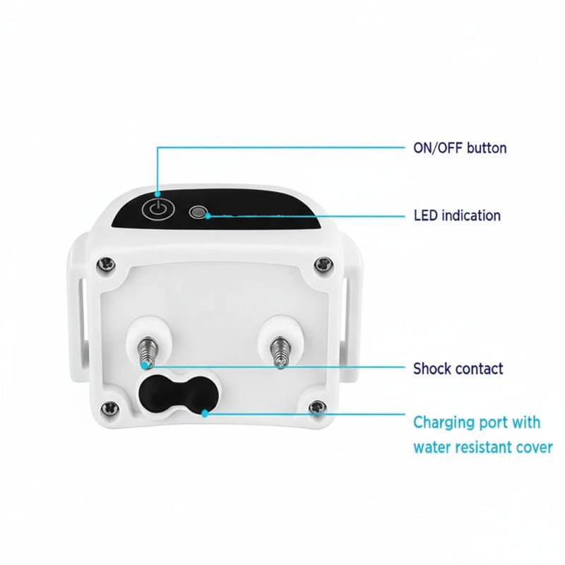 Wireless Dog Fence for Garden, Rechargeable Dog Training Collar, Outdoor Dog Fence with 1 to 3 Collars_03