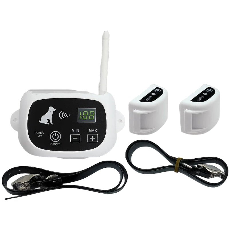 Wireless Dog Fence for Garden, Rechargeable Dog Training Collar, Outdoor Dog Fence with 1 to 3 Collars_06