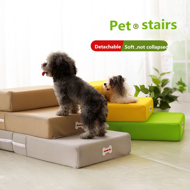 Dog Steps for Bed, Dog Sofa Steps, Dog Stairs with Washable Cover for Small Dogs and Cats_03