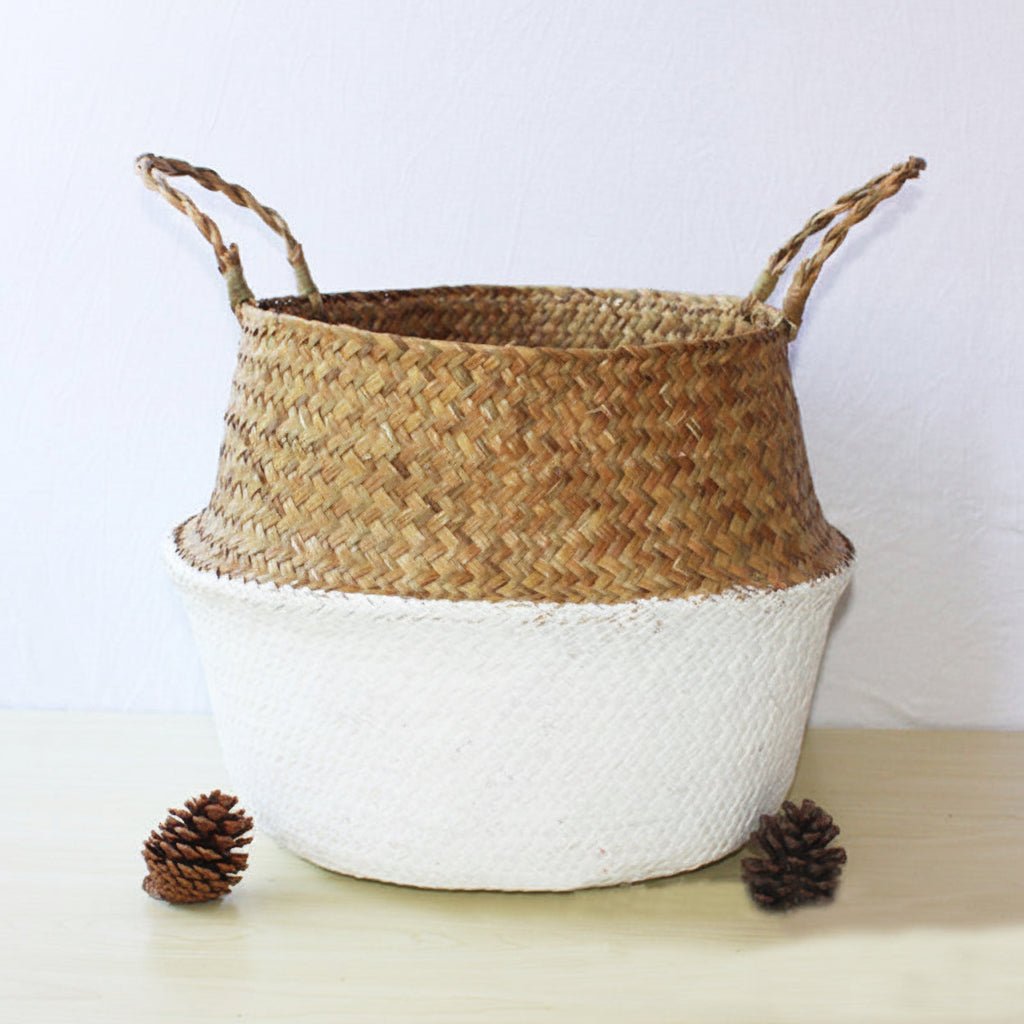 Wicker Baskets, Handmade Foldable Willow Basket for Plants, Woven Storage Basket – image 10