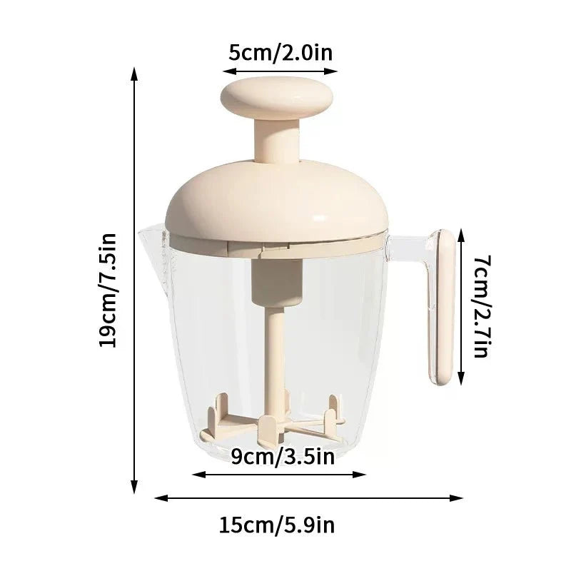 Semi Automatic Hand Mixer, Push Whisk for Beating Eggs, Milk Frother Whisk for Frothing Milk, Egg Beater for Dough_07