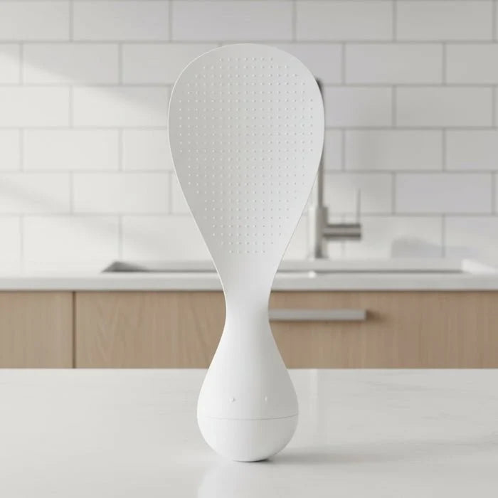 Rice Scoop with PP Handle, Rice Serving Spoon and Paddle, Plastic Kitchen Utensils for Side Dishes