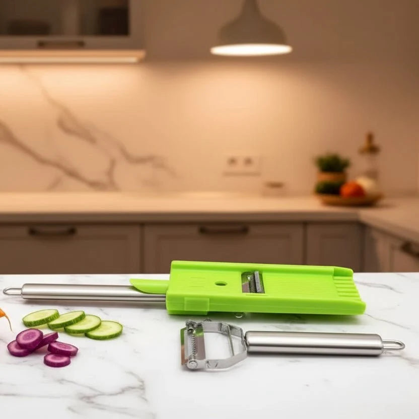 Stainless Steel Potato Peeler, Vegetable Peeler with Cutting Function for Fruit and Veg, Kitchen Accessories