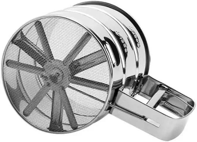 Stainless Steel Flour Sifter, One Handed Kitchen Sieve for Icing Sugar, Baking Equipment and Kitchen Accessories_07