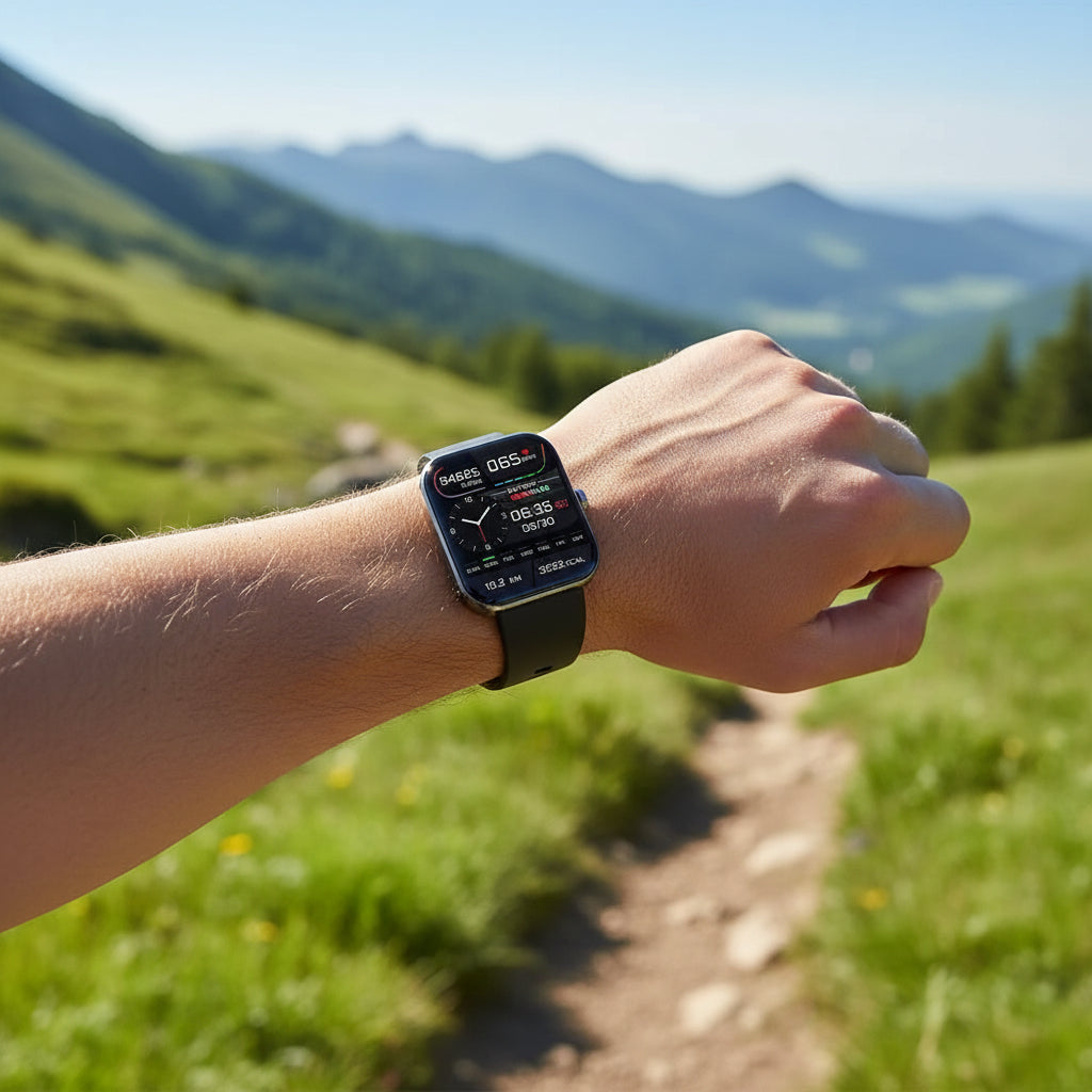 HealthTrack | Smartwatch with Blood Pressure & Blood Sugar Monitoring | Bluetooth Calling for Daily Wellness 0
