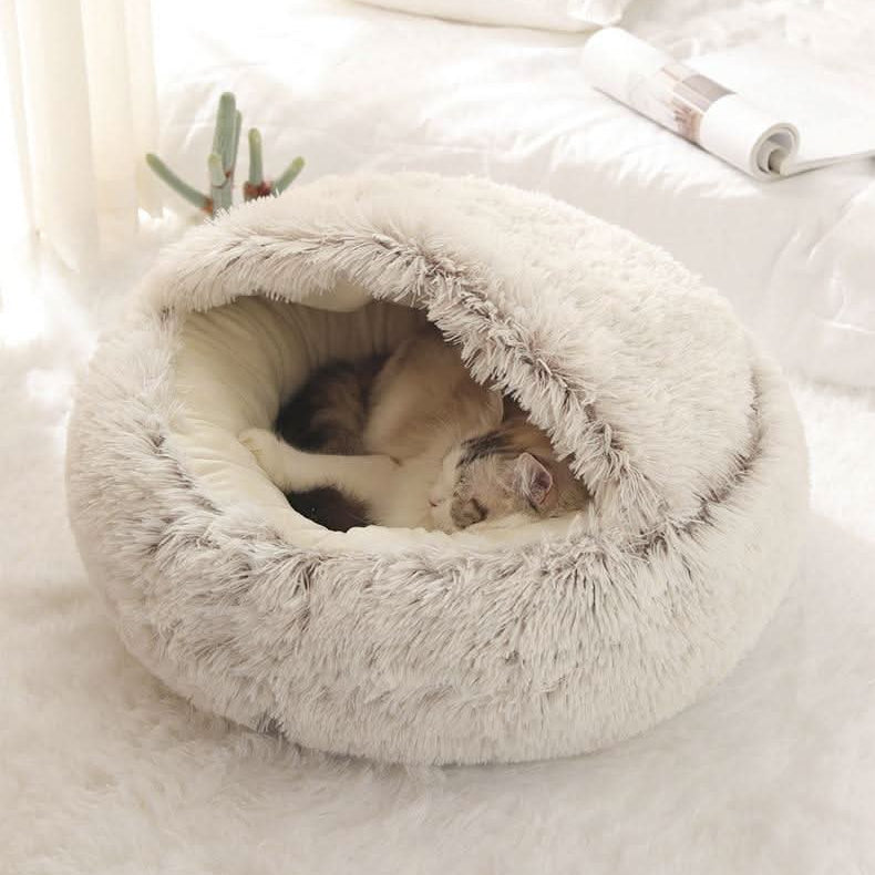 Small Dog Bed 40 cm or 50 cm, Cat Beds with Non Slip Base, Plush Dog Basket, Puppy Bed Washable on Gentle Cycle_02