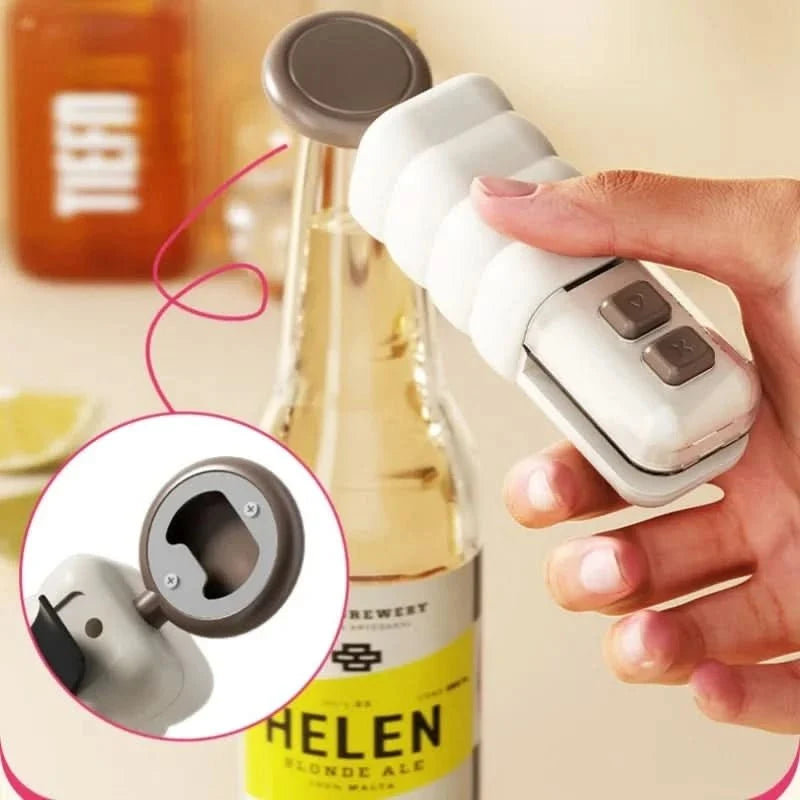 Multifunctional Bottle Opener with USB Cable, Bottle and Jar Opener for Lids and Pouches – image 4