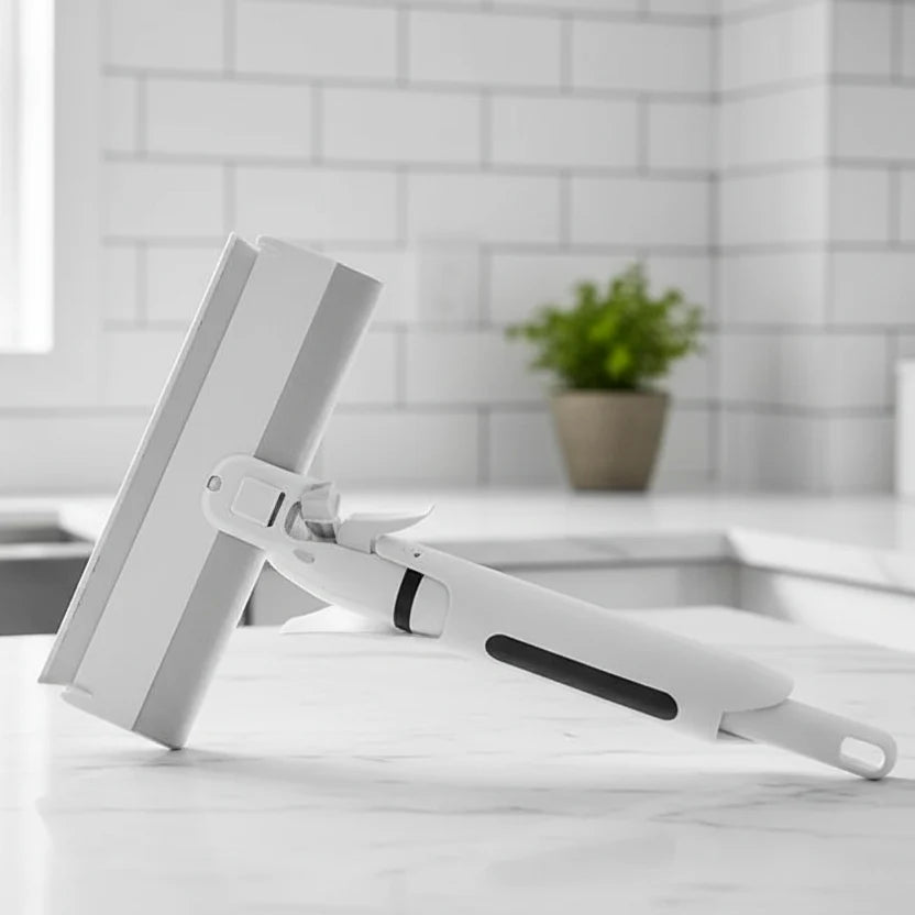 Shower Squeegee with Silicone Blade, Window Squeegee for Glass and Mirrors, Window Cleaning Tool for Bathroom Tiles