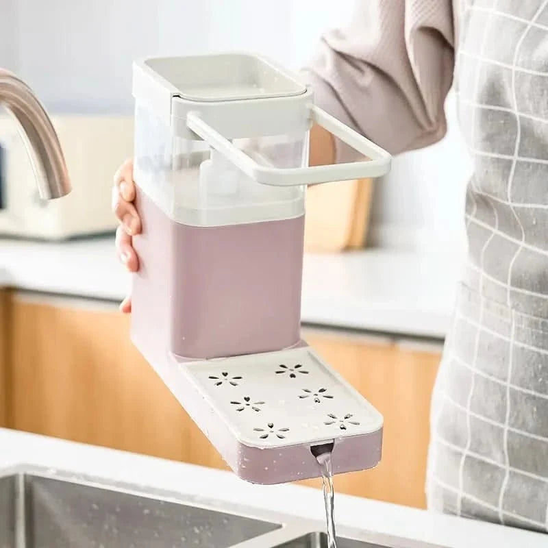 Washing Up Brush with Soap Dispenser, Soap Dispensing Dish Brush with Holder – image 5
