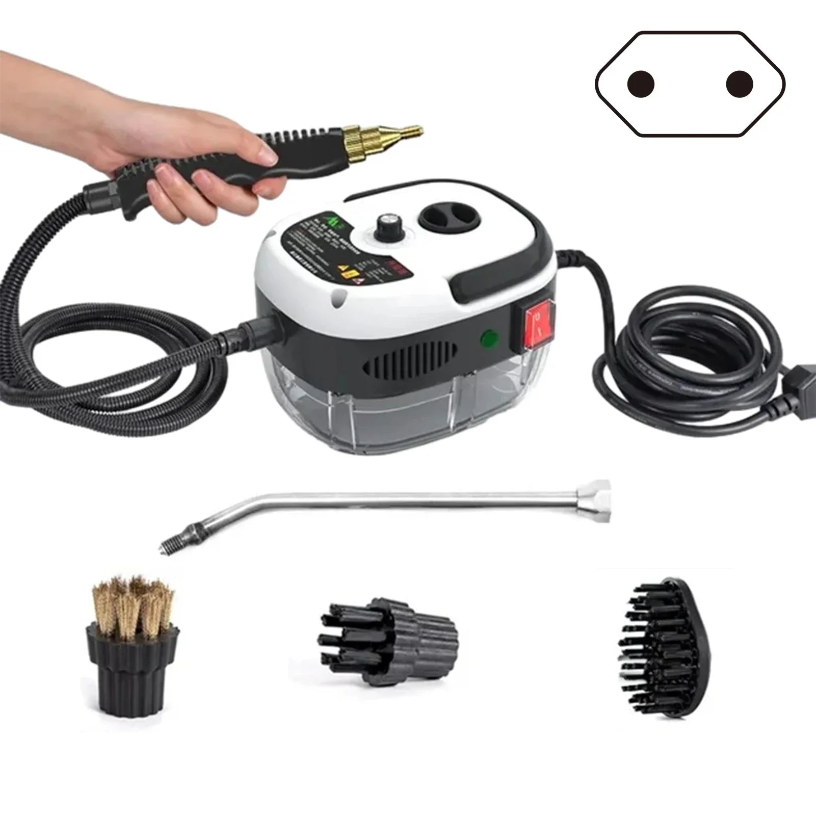 High-Pressure Steam Cleaner with 2500W Power & 6 Settings | Eco-Friendly Cleaning for Home