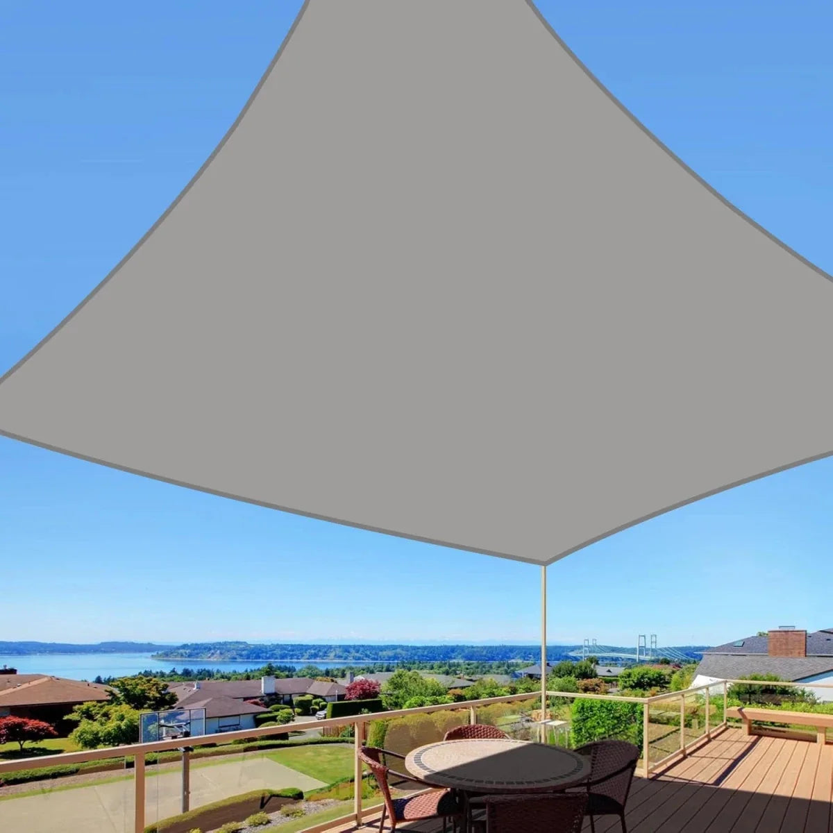 Sun Shade Sail with UV Protection, Garden Shade Sail for Terrace and Pergola, Rectangular Sun Sail for Balcony_03