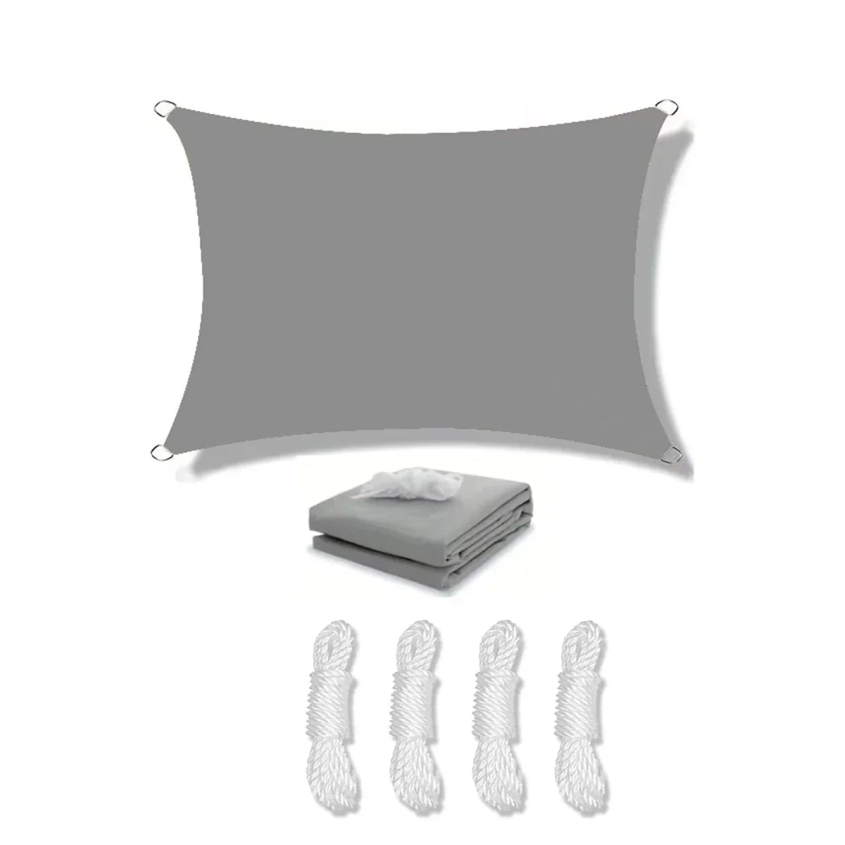 Sun Shade Sail with UV Protection, Garden Shade Sail for Terrace and Pergola, Rectangular Sun Sail for Balcony_08