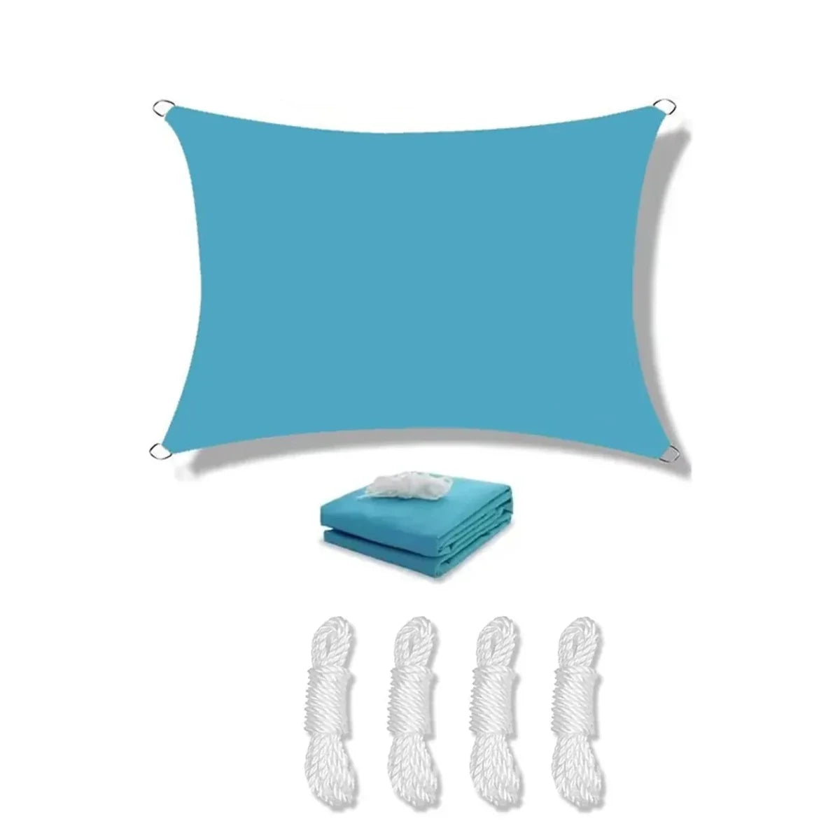 Sun Shade Sail with UV Protection, Garden Shade Sail for Terrace and Pergola, Rectangular Sun Sail for Balcony_10