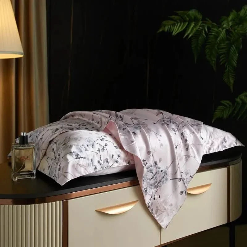 Silk Pillowcases Set of 2, Mulberry Silk Pillowcase with Hidden Zip, Silk Pillow Case 48 x 74 cm for Bed Linen_22