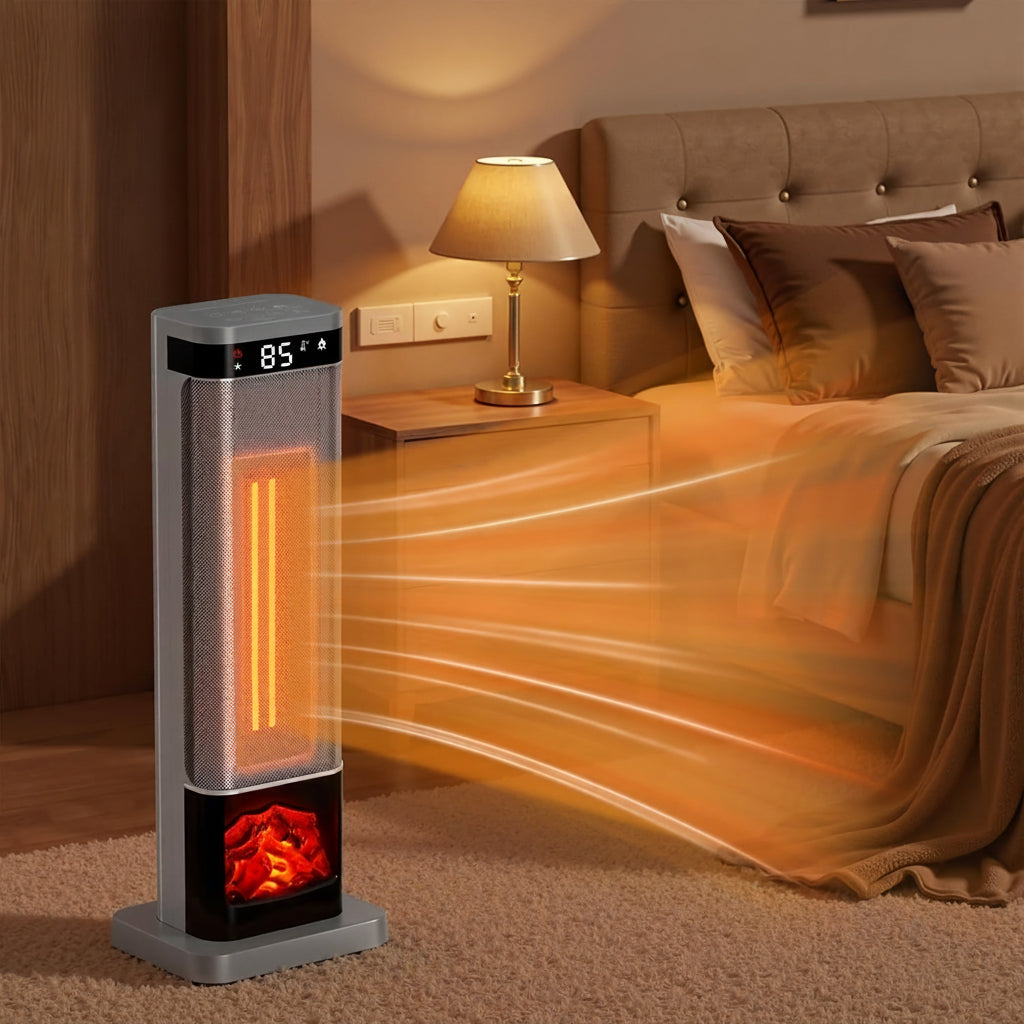 Home Comfort | Portable Electric Space Heater with Remote Control | Fast Heating for Small Rooms 6