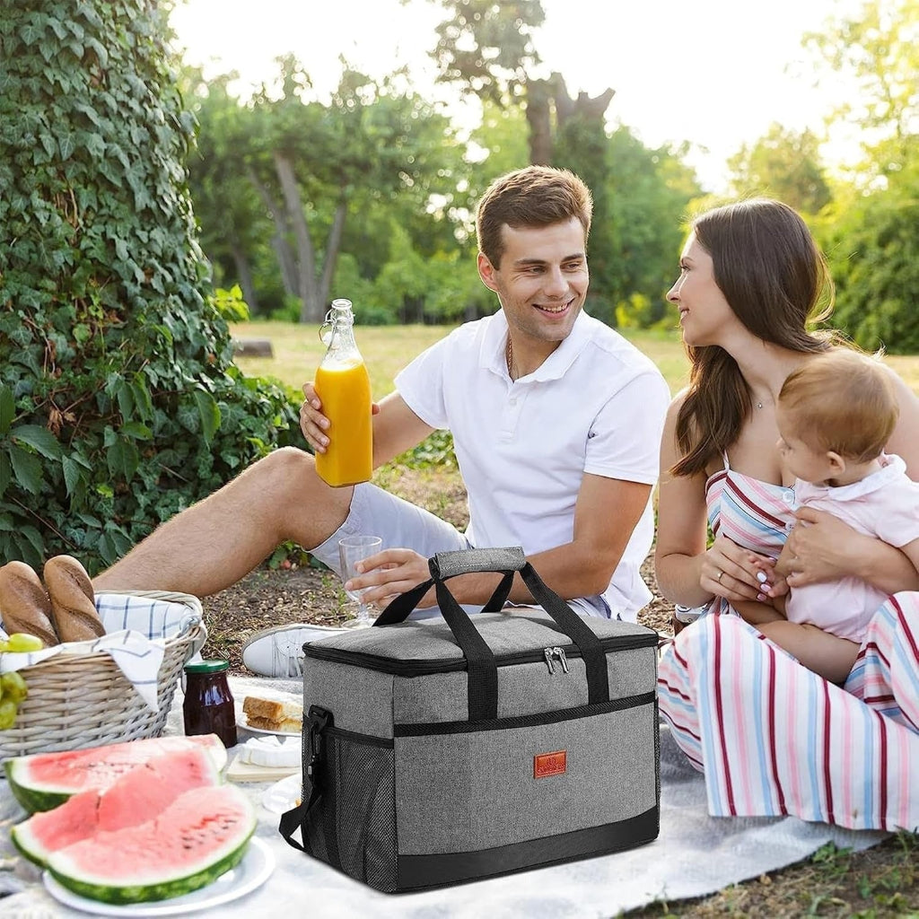 Insulated Cooler Bag | Portable Zippered Design with Waterproof Lining | Perfect for Picnics and Travel 3