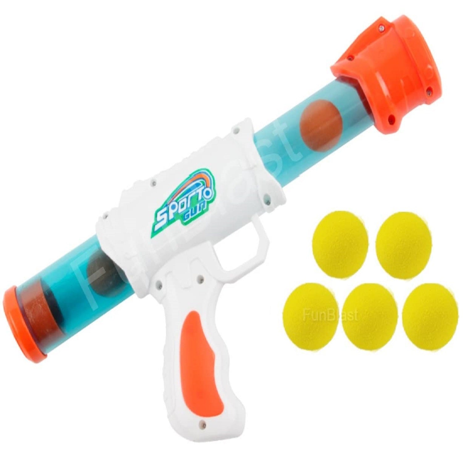 Interactive Air Pressure Shooting Game | Safe Fun with 5 Soft Foam Balls for Indoor & Outdoor Play