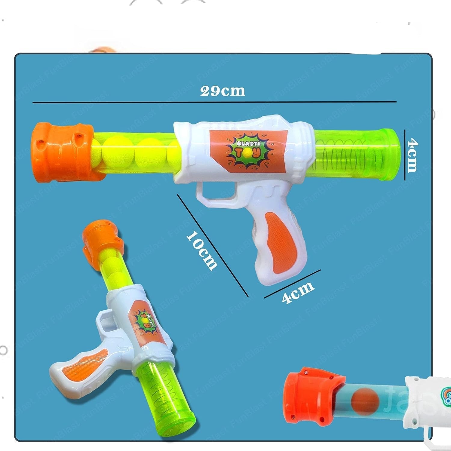 Interactive Air Pressure Shooting Game | Safe Fun with 5 Soft Foam Balls for Indoor & Outdoor Play 3