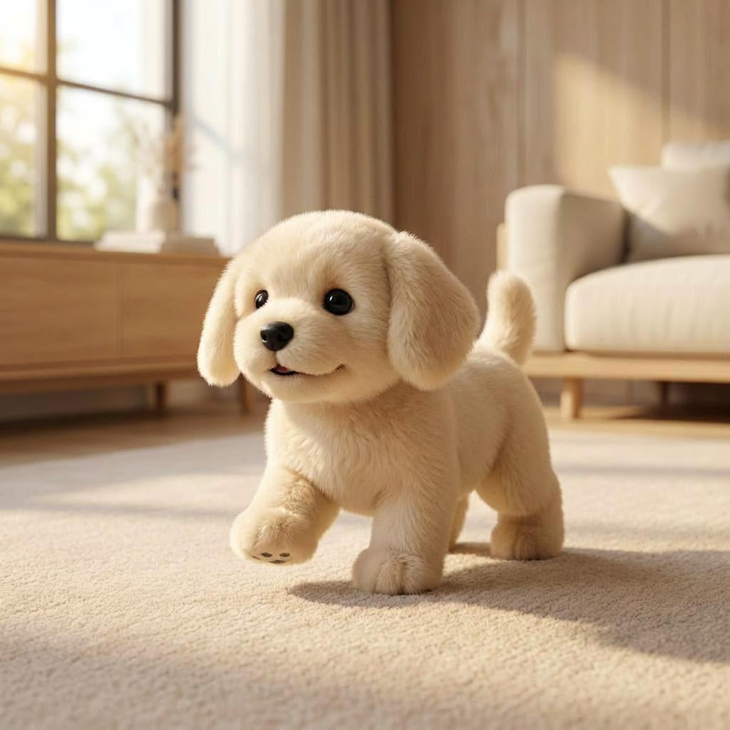 Interactive Plush Dog Toy | Realistic Moving Puppy with Touch Response | Engaging Companion for Kids 6