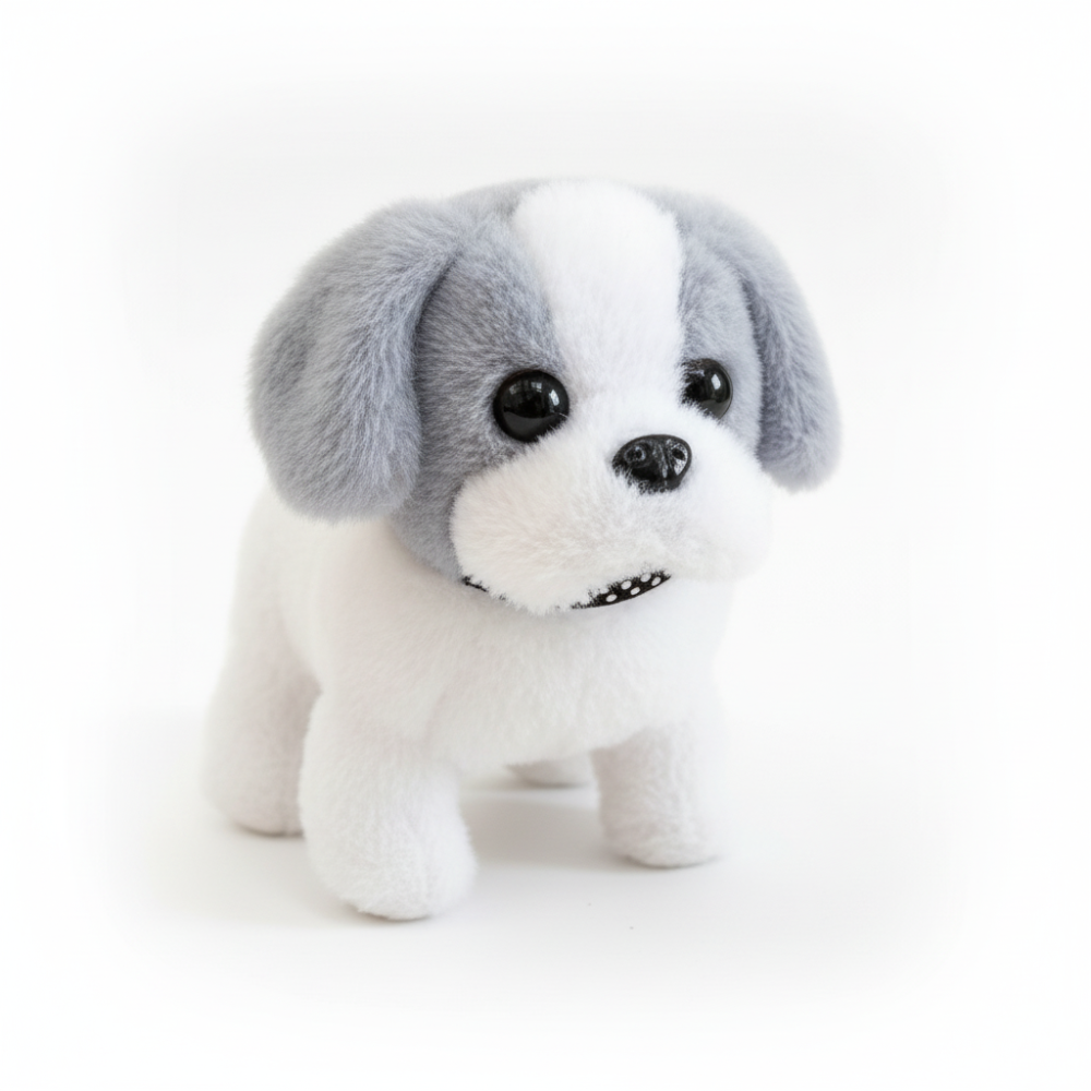 Interactive Plush Puppy Robot Dog Toy with Walking & Barking Action for Imaginative Play 2