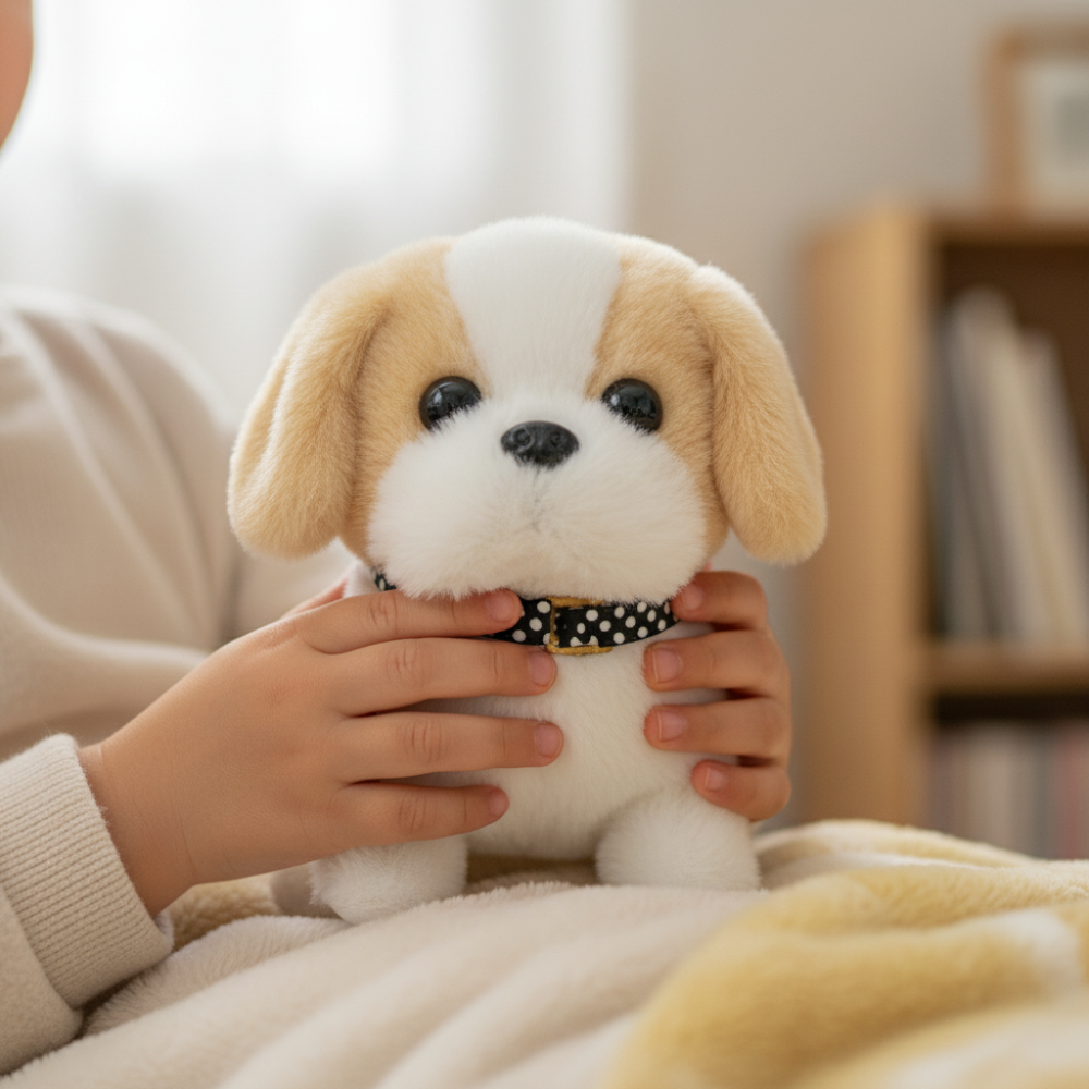 Interactive Plush Puppy Robot Dog Toy with Walking & Barking Action for Imaginative Play 5
