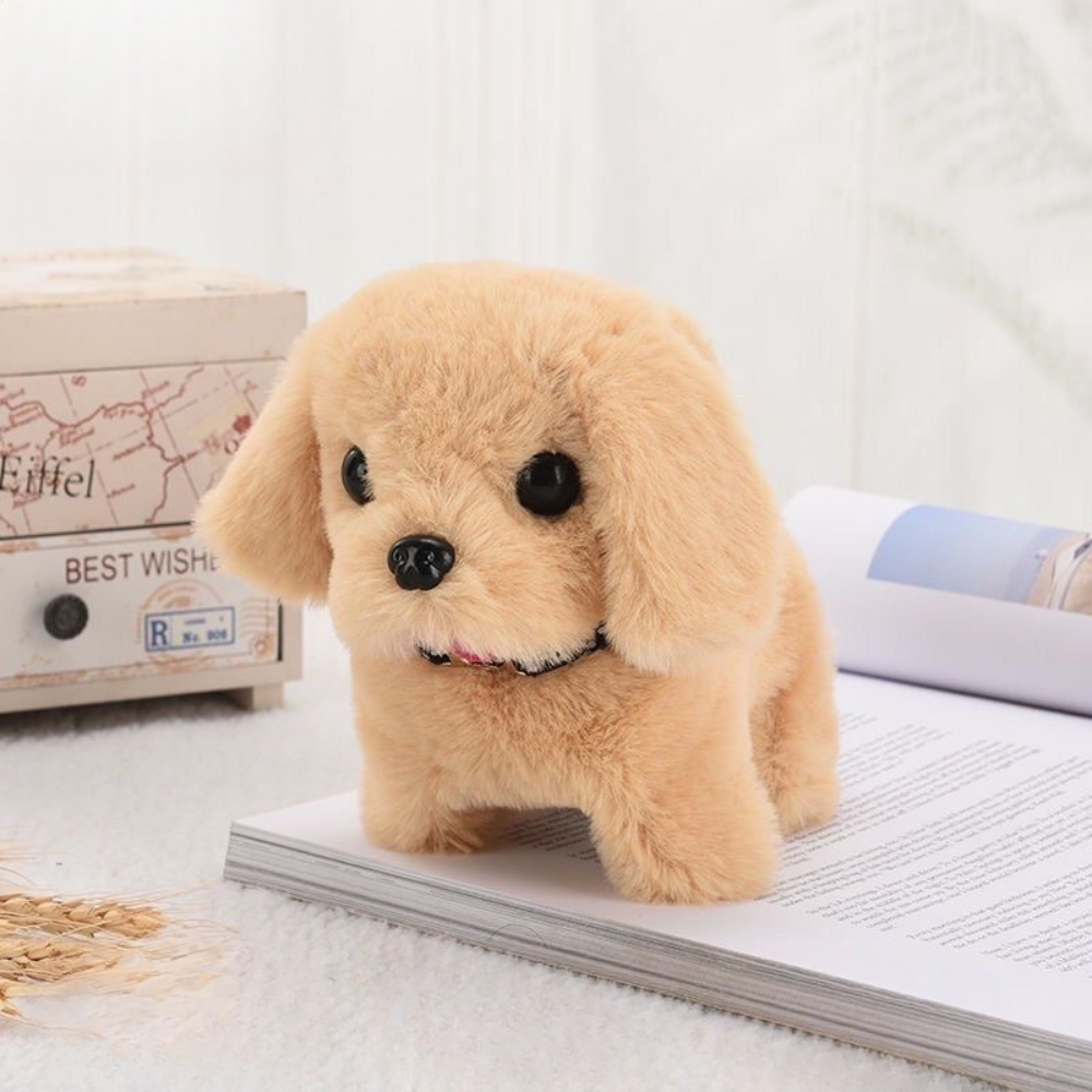 Interactive Plush Puppy Toy | Robot Dog with Walking & Barking Features | Engaging Companion for Kids