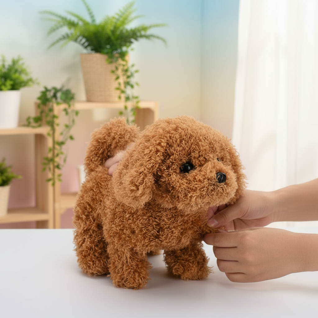 Interactive Plush Puppy Toy with Walking & Barking Features | Engaging Companion for Kids