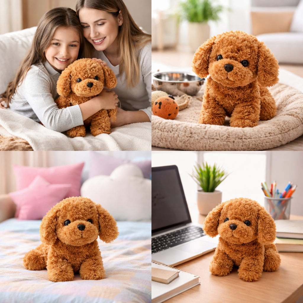 Interactive Plush Puppy Toy with Walking & Barking Features | Engaging Companion for Kids 5