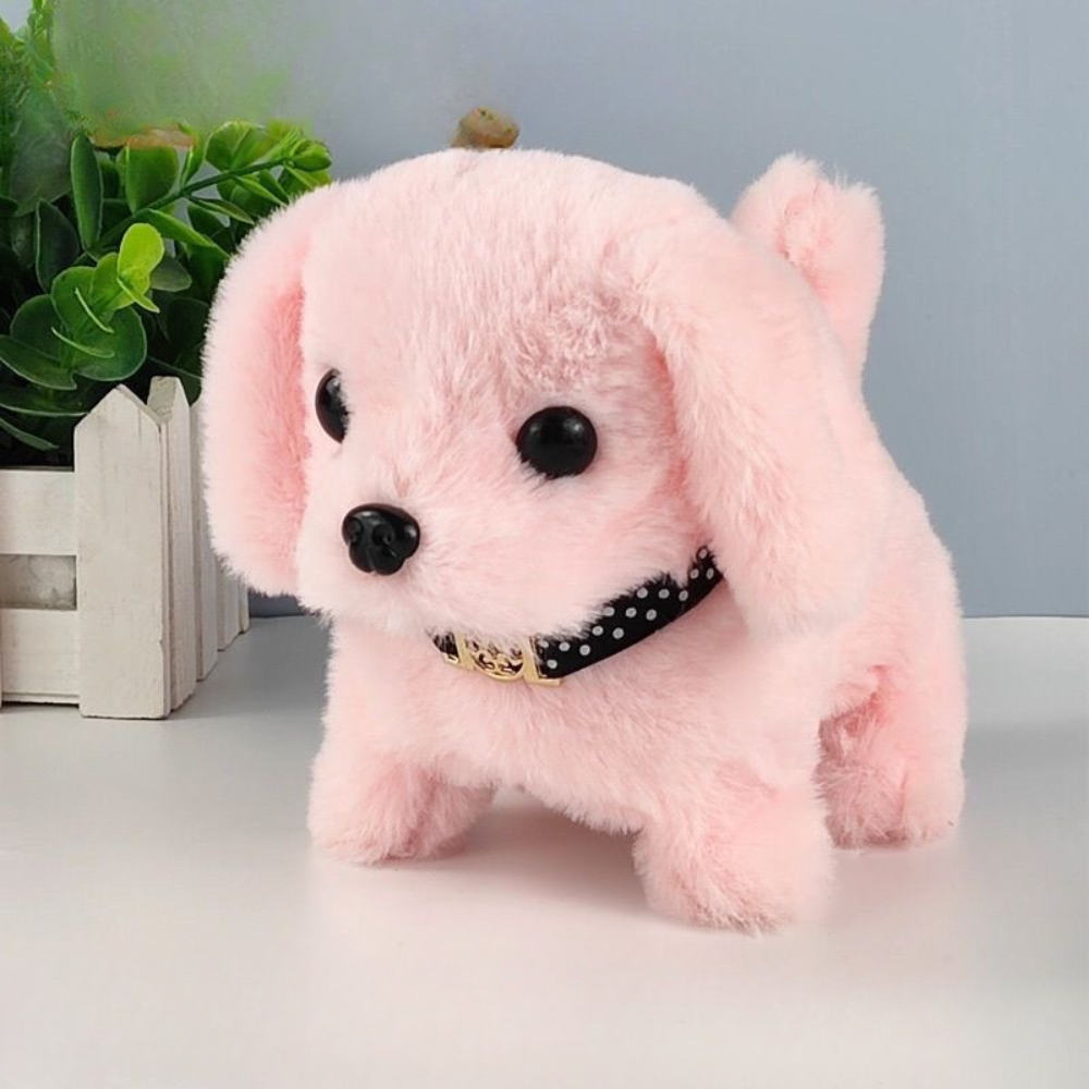 Interactive Plush Robot Puppy Toy with Realistic Movements | Soft Companion for Kids