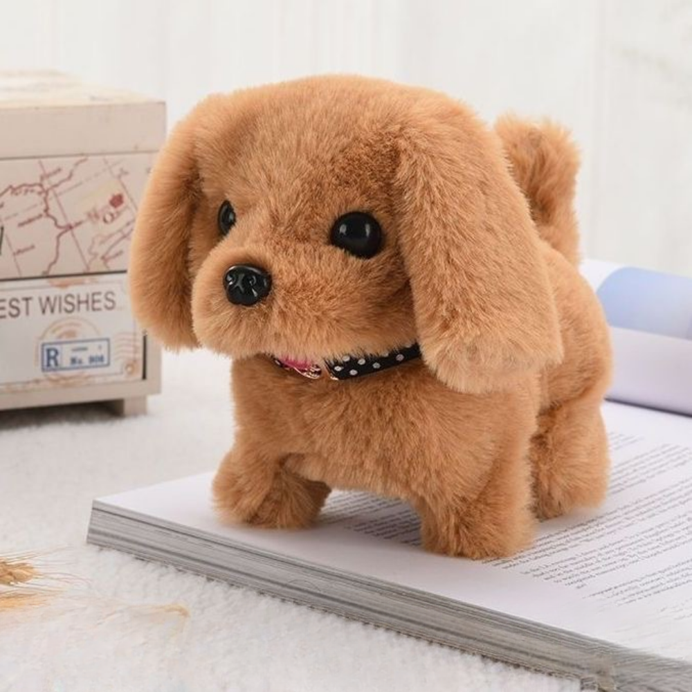 Interactive Plush Robot Puppy Toy with Realistic Movements | Soft Companion for Kids 2