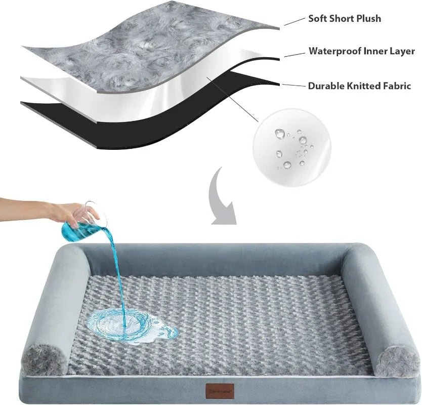 Orthopaedic Corner Dog Bed with Egg Crate Foam – image 5