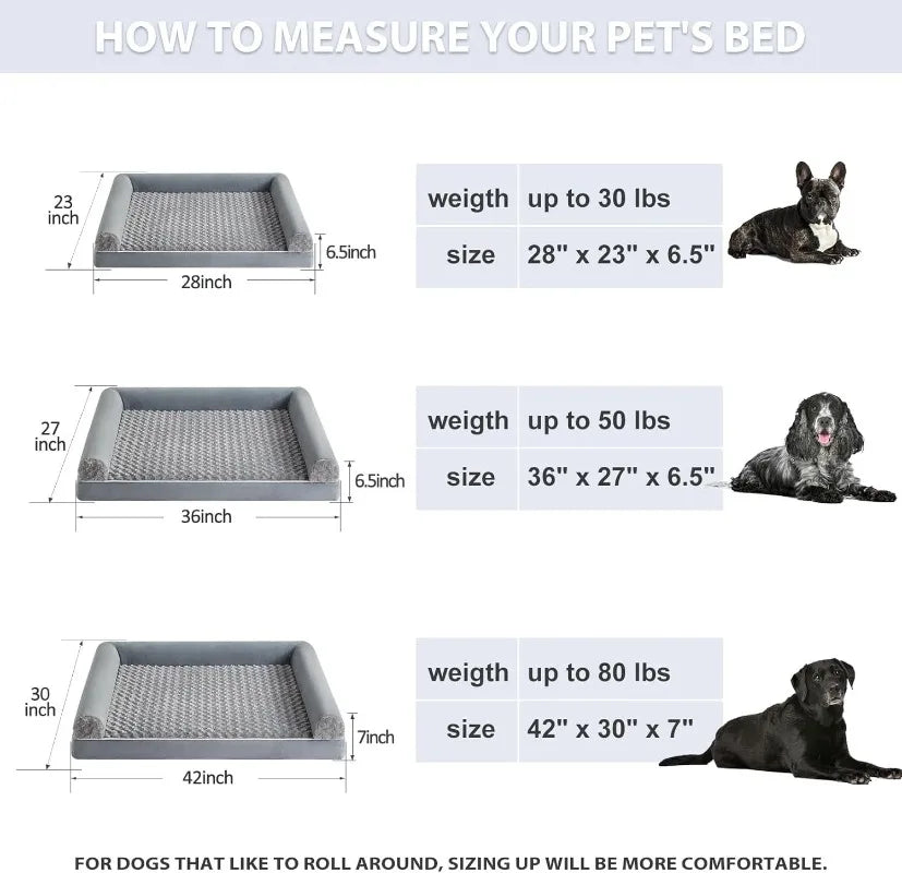 Waterproof Dog Bed with Removable Cover – image 6