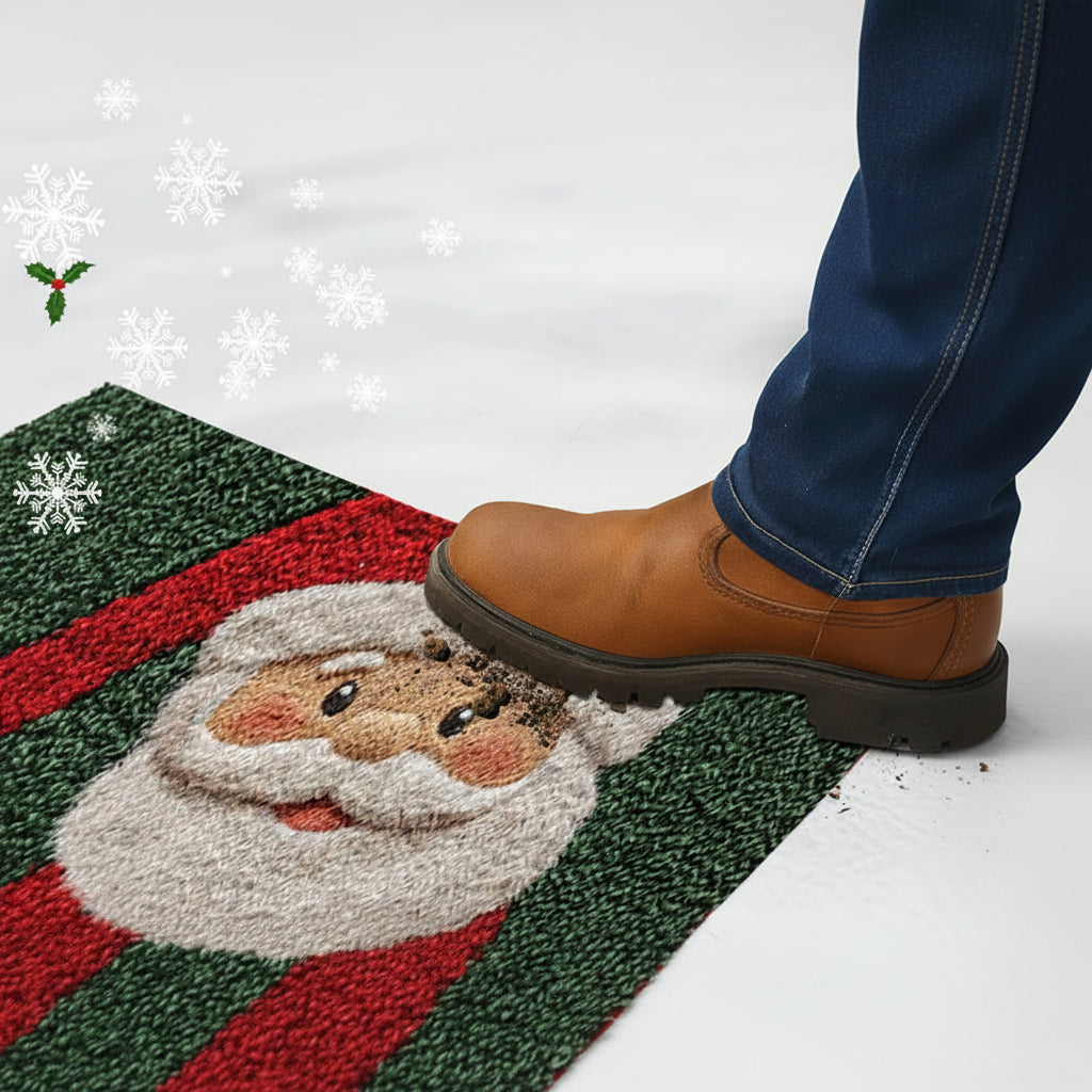 Christmas Door Mat, Indoor Doormat with Rubber Backing