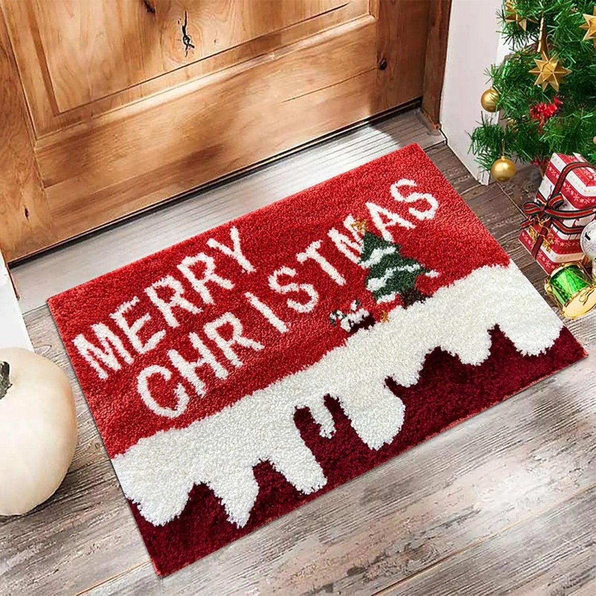 Christmas Door Mat, Indoor Doormat with Rubber Backing – image 6