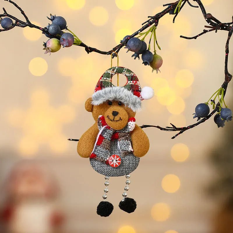 Christmas Ornament Fabric Hanging Tag, Christmas Tree Ornament in 4 Festive Designs – image 12
