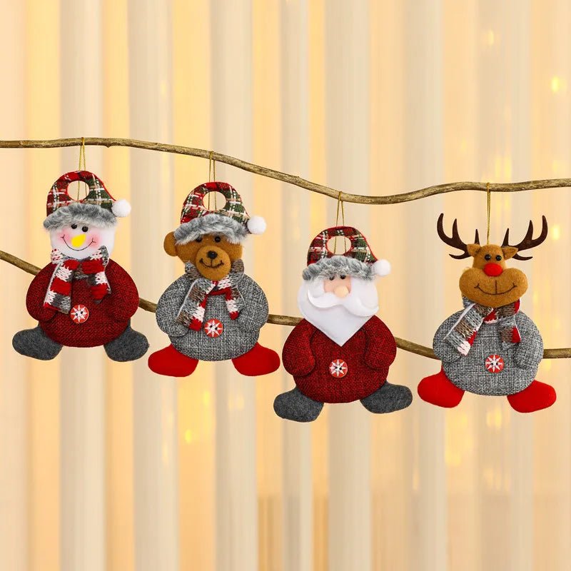 Christmas Ornament Fabric Hanging Tag, Christmas Tree Ornament in 4 Festive Designs – image 9