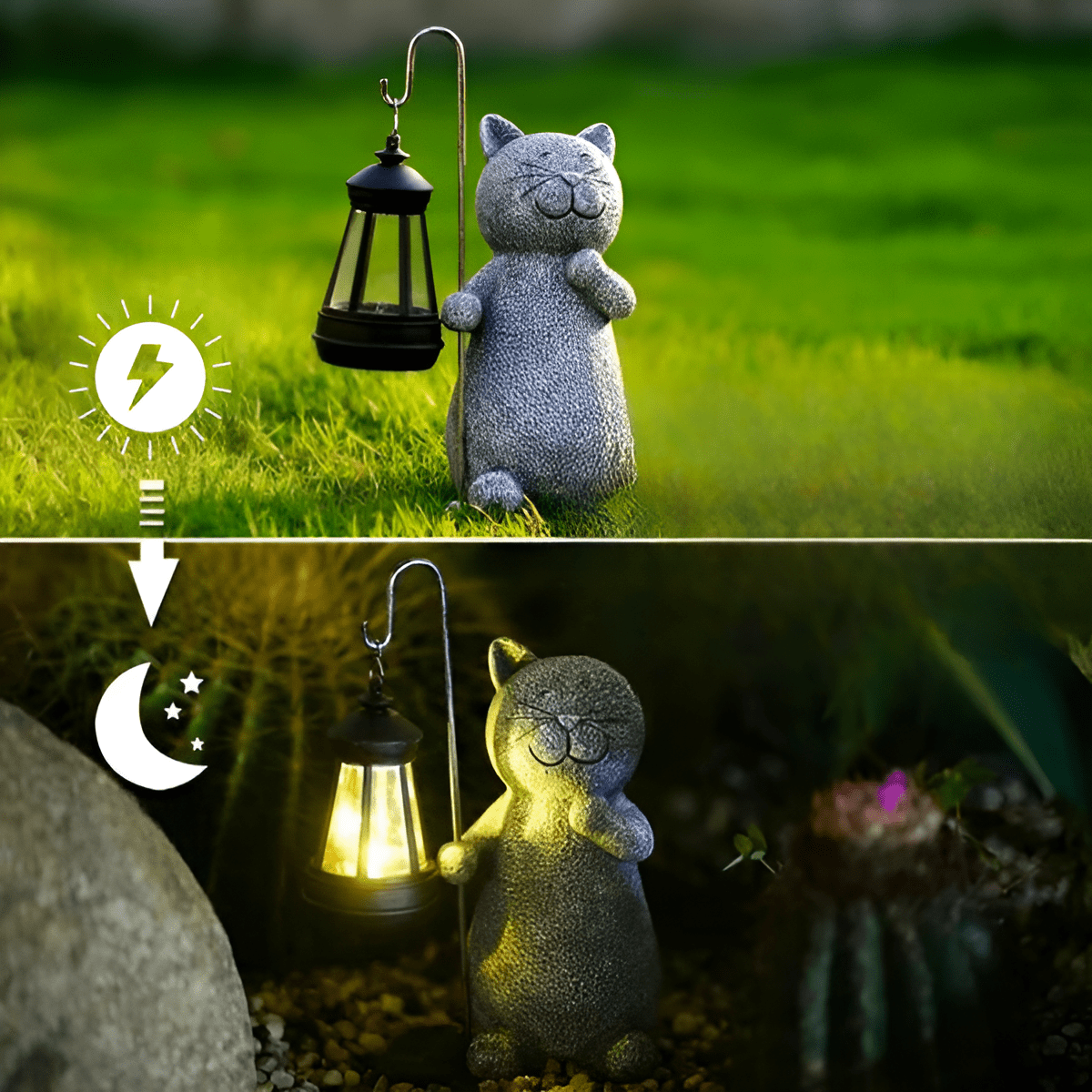 Solar Cat Statue – image 4