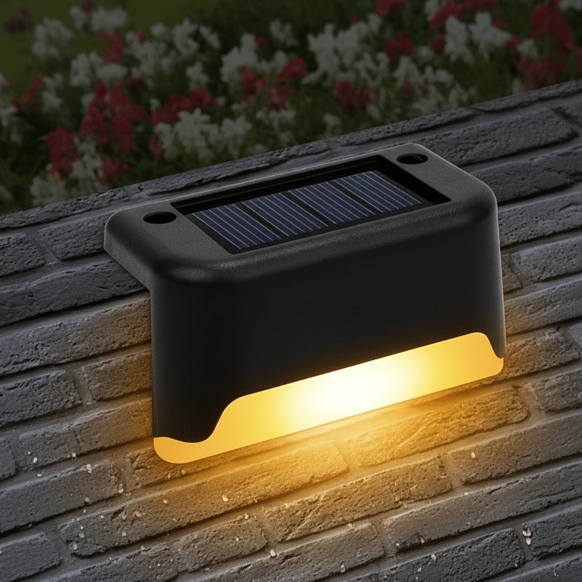 Solar Wall Lights Outdoor 3 Pack, Solar Lights for Garden and Patio, Wireless Outdoor Wall Lights with Dusk Sensor