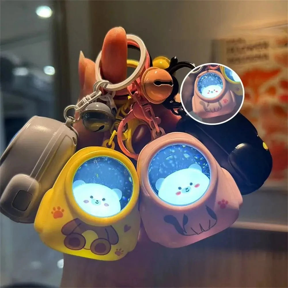 Astronaut Light Keychain, Cute Keyring with LED Ambient Light – image 4