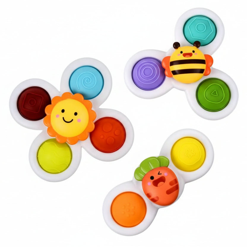 Insect Fidget Spinners, Bath Toys with Suction Cup, Fidget Toy, Sensory Toy for Toddlers, Toys for 1 Year Old_09